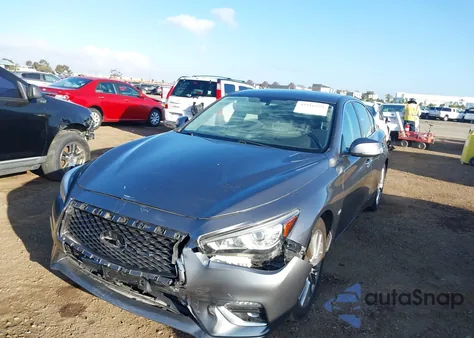 2018 Infiniti Q50 3.0T Luxe z USA, uszkodzony, nr VIN JN1EV7AP0JM361995